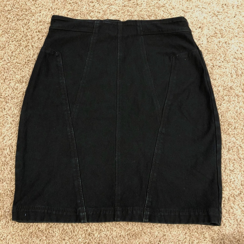 Silence + Noise Dark Denim Skirt 8